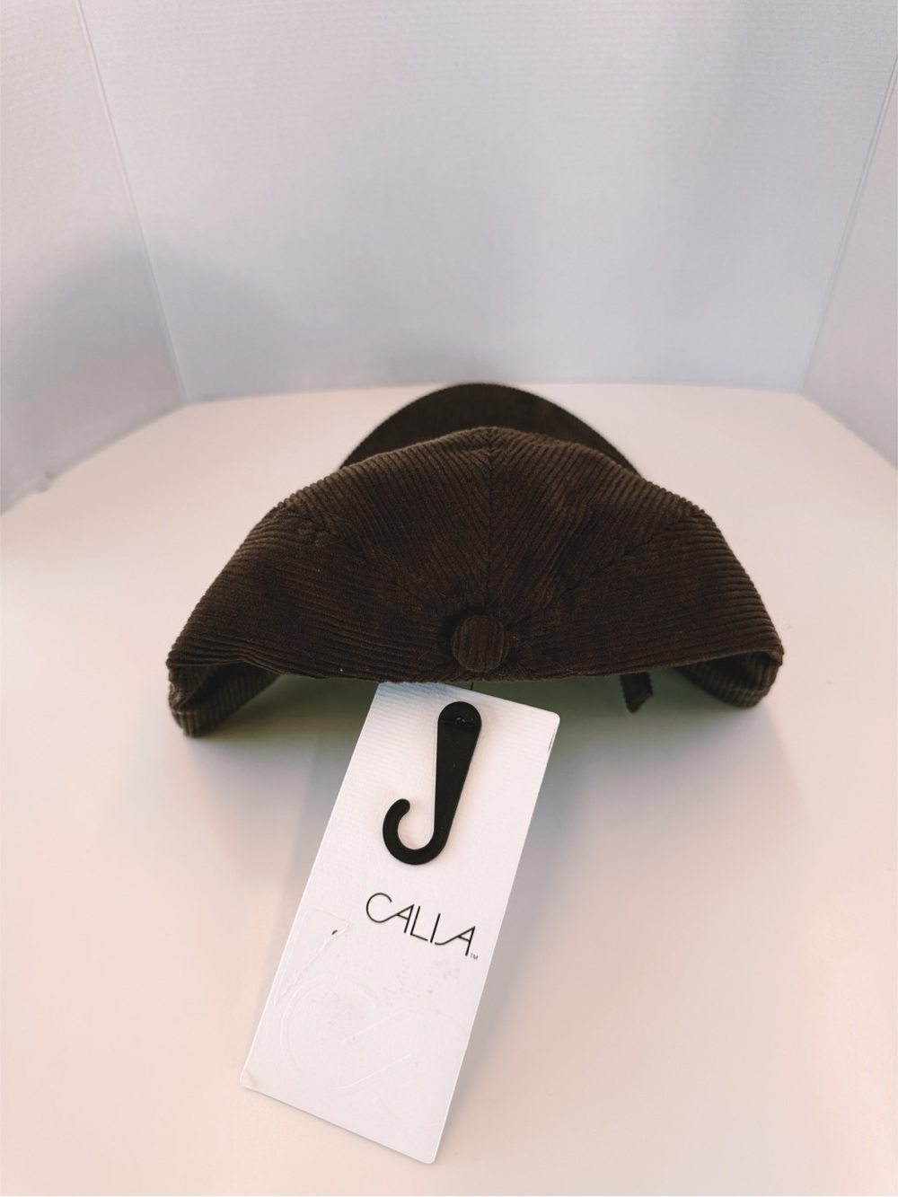 NWT CALIA Smokey Plum Corduroy Anniversary Adjustable Hat, One Size - Picture 4 of 7